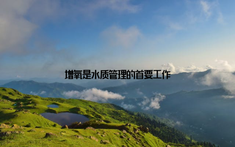 增氧是水质管理的首要工作