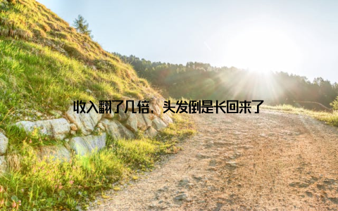 收入翻了几倍, 头发倒是长回来了