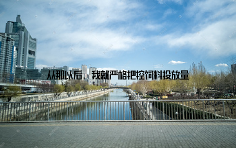 从那以后, 我就严格把控饲料投放量