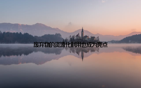 废弃物的资源化利用也成为亮点