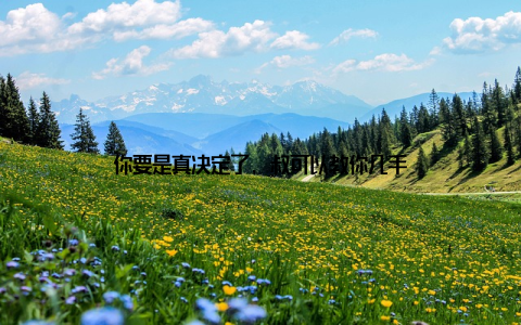 你要是真决定了, 叔可以教你几手